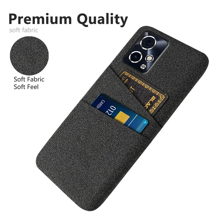 For Honor 90 GT 5G Case Cloth Texture PC Phone Cover with Dual Card Holder