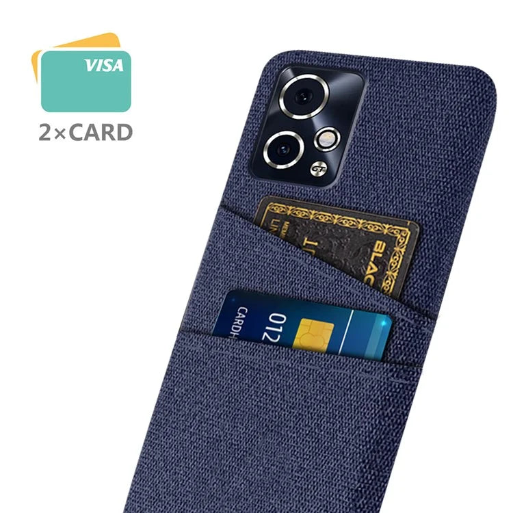 For Honor 90 GT 5G Case Cloth Texture PC Phone Cover with Dual Card Holder