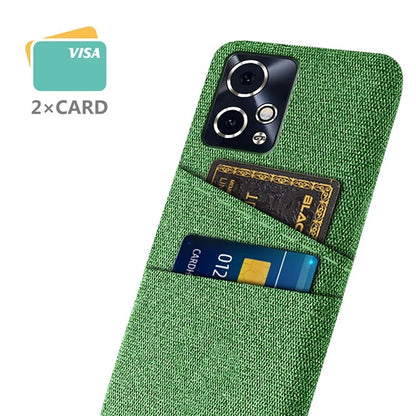For Honor 90 GT 5G Case Cloth Texture PC Phone Cover with Dual Card Holder