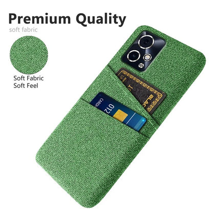 For Honor 90 GT 5G Case Cloth Texture PC Phone Cover with Dual Card Holder