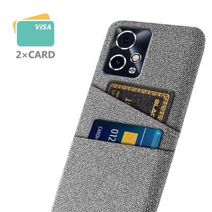 For Honor 90 GT 5G Case Cloth Texture PC Phone Cover with Dual Card Holder