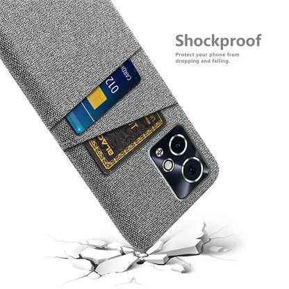 For Honor 90 GT 5G Case Cloth Texture PC Phone Cover with Dual Card Holder