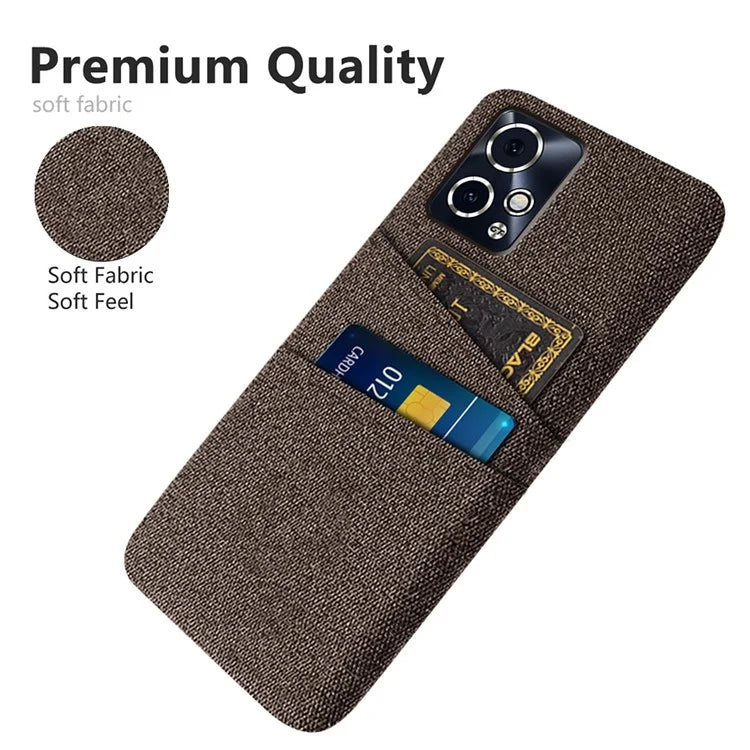For Honor 90 GT 5G Case Cloth Texture PC Phone Cover with Dual Card Holder