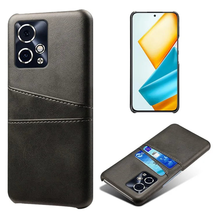 For Honor 90 GT 5G Phone Case Dual Card Holder Leather+PC Cover