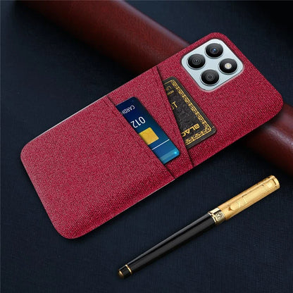 For Honor X8b 4G Phone Case Dual Card Slots Hard PC Back Cover