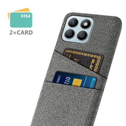 For Honor X8b 4G Phone Case Dual Card Slots Hard PC Back Cover