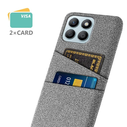 For Honor X8b 4G Phone Case Dual Card Slots Hard PC Back Cover