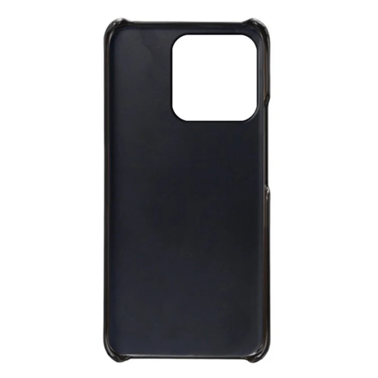 For Honor X8b 4G Phone Case Calf Texture PU Leather Hard PC Back Cover