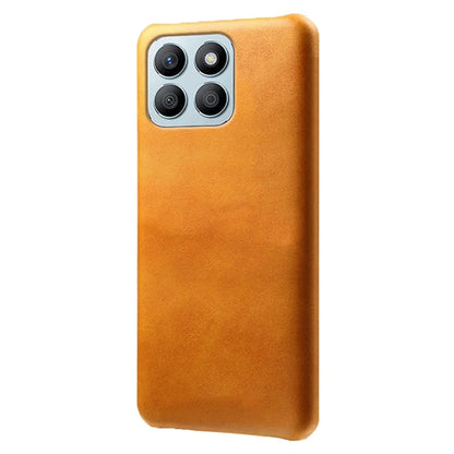 For Honor X8b 4G Phone Case Calf Texture PU Leather Hard PC Back Cover