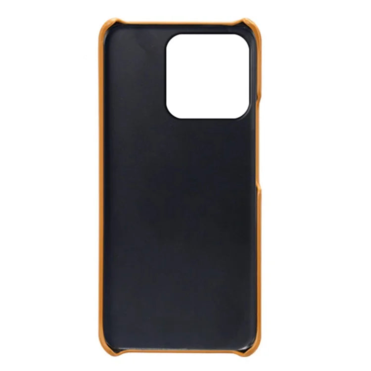 For Honor X8b 4G Phone Case Calf Texture PU Leather Hard PC Back Cover