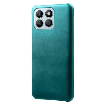 For Honor X8b 4G Phone Case Calf Texture PU Leather Hard PC Back Cover