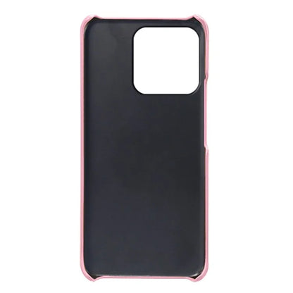 For Honor X8b 4G Phone Case Calf Texture PU Leather Hard PC Back Cover