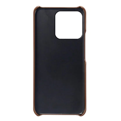 For Honor X8b 4G Phone Case Calf Texture PU Leather Hard PC Back Cover