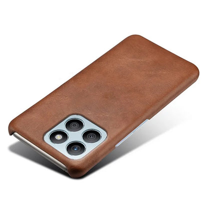 For Honor X8b 4G Phone Case Calf Texture PU Leather Hard PC Back Cover