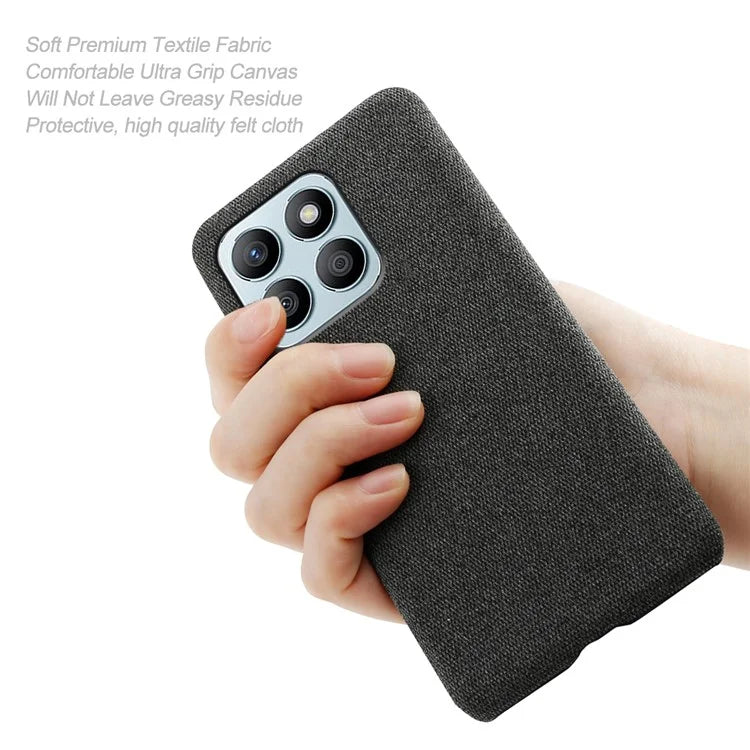 For Honor X8b 4G Phone Case Fabric Cloth Texture Protective Back Cover
