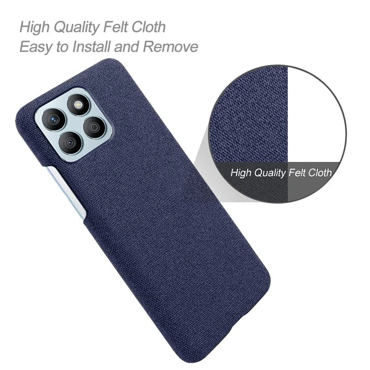 For Honor X8b 4G Phone Case Fabric Cloth Texture Protective Back Cover