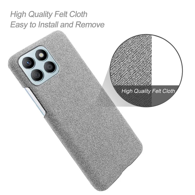 For Honor X8b 4G Phone Case Fabric Cloth Texture Protective Back Cover