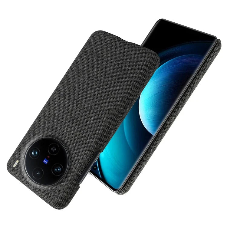 For vivo X100 Pro 5G Case PC+Cloth Shockproof Slim Phone Cover