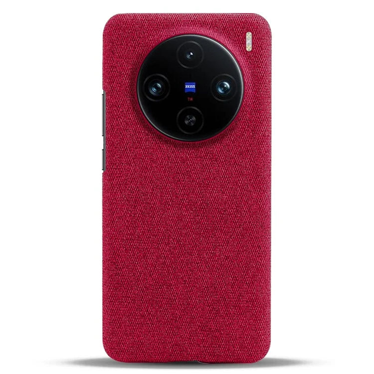 For vivo X100 Pro 5G Case PC+Cloth Shockproof Slim Phone Cover
