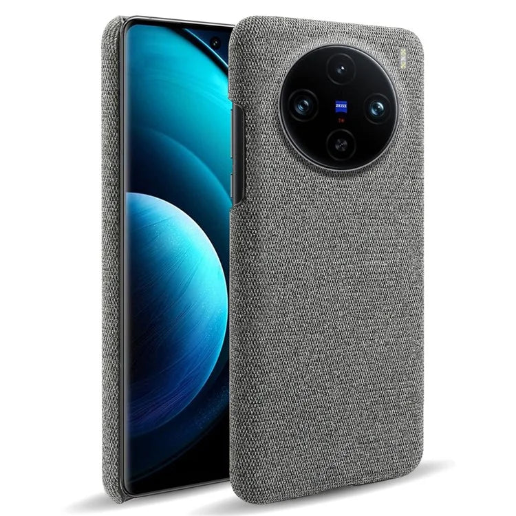 For vivo X100 Pro 5G Case PC+Cloth Shockproof Slim Phone Cover