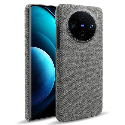 For vivo X100 Pro 5G Case PC+Cloth Shockproof Slim Phone Cover
