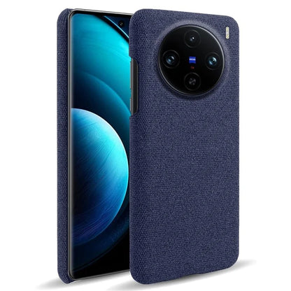 For vivo X100 Pro 5G Case PC+Cloth Shockproof Slim Phone Cover