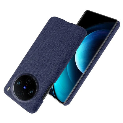 For vivo X100 Pro 5G Case PC+Cloth Shockproof Slim Phone Cover