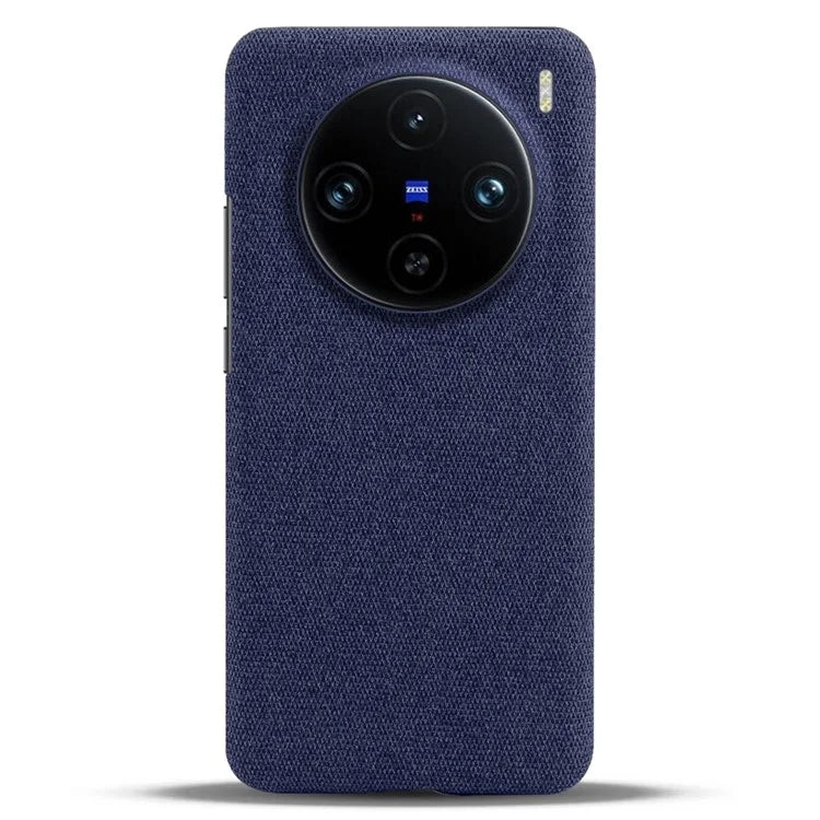 For vivo X100 Pro 5G Case PC+Cloth Shockproof Slim Phone Cover