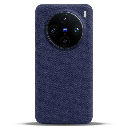 For vivo X100 Pro 5G Case PC+Cloth Shockproof Slim Phone Cover