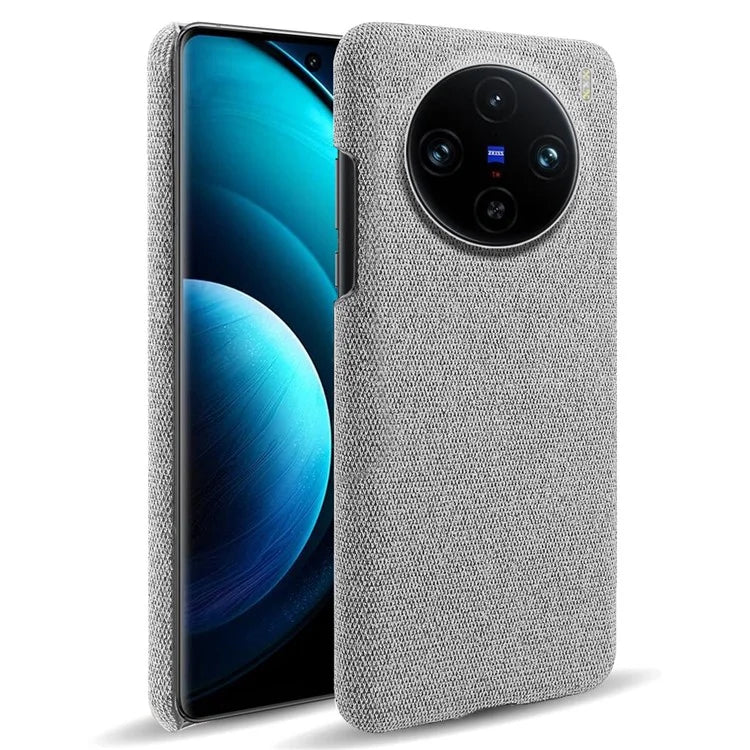 For vivo X100 Pro 5G Case PC+Cloth Shockproof Slim Phone Cover