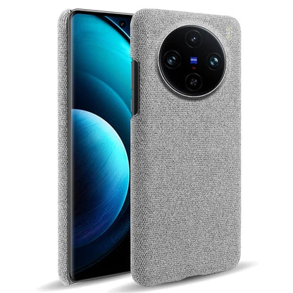 For vivo X100 Pro 5G Case PC+Cloth Shockproof Slim Phone Cover