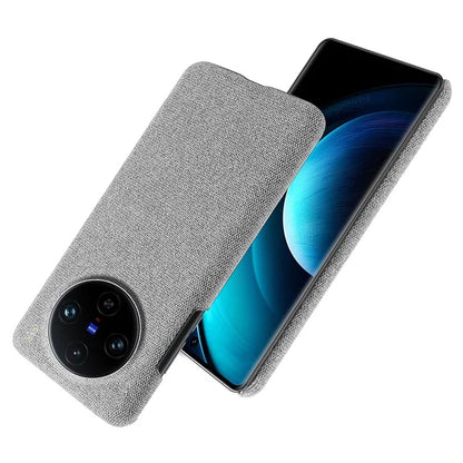For vivo X100 Pro 5G Case PC+Cloth Shockproof Slim Phone Cover