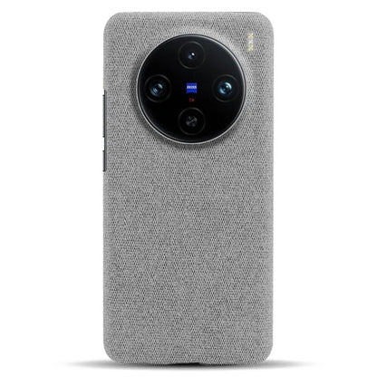 For vivo X100 Pro 5G Case PC+Cloth Shockproof Slim Phone Cover
