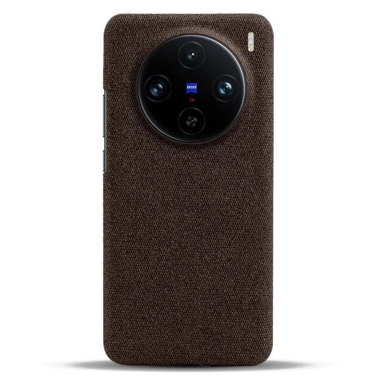 For vivo X100 Pro 5G Case PC+Cloth Shockproof Slim Phone Cover