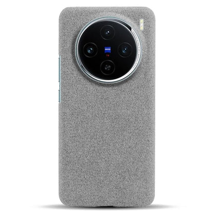 For vivo X100 5G Phone Case Cloth Texture Anti-slip Cover Solid Color