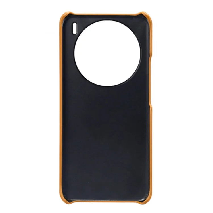 For vivo X100 5G Phone Case Leather Coated PC Cover with Dual Card Holder