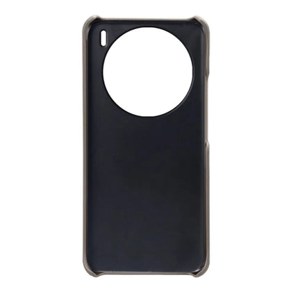 For vivo X100 5G Phone Case Leather Coated PC Cover with Dual Card Holder