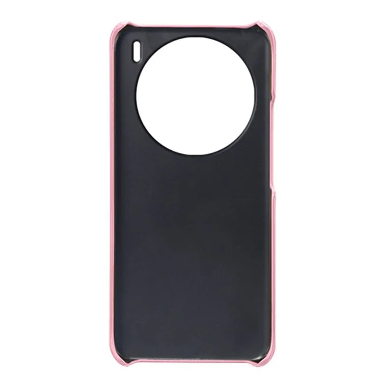 For vivo X100 5G Phone Case Leather Coated PC Cover with Dual Card Holder