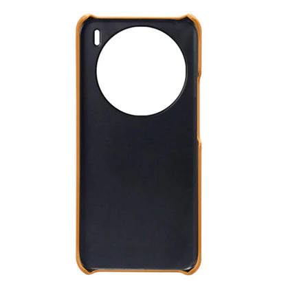 For vivo X100 5G Phone Case PU Leather Coated PC Back Cover Calf Texture