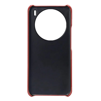 For vivo X100 5G Phone Case PU Leather Coated PC Back Cover Calf Texture