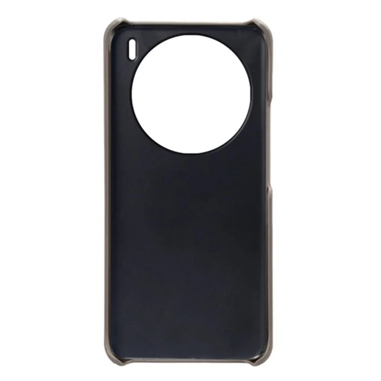For vivo X100 5G Phone Case PU Leather Coated PC Back Cover Calf Texture