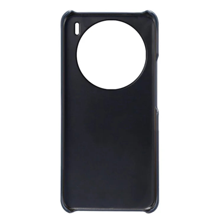 For vivo X100 5G Phone Case PU Leather Coated PC Back Cover Calf Texture