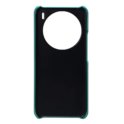 For vivo X100 5G Phone Case PU Leather Coated PC Back Cover Calf Texture