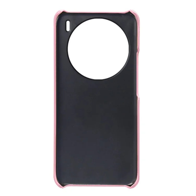 For vivo X100 5G Phone Case PU Leather Coated PC Back Cover Calf Texture
