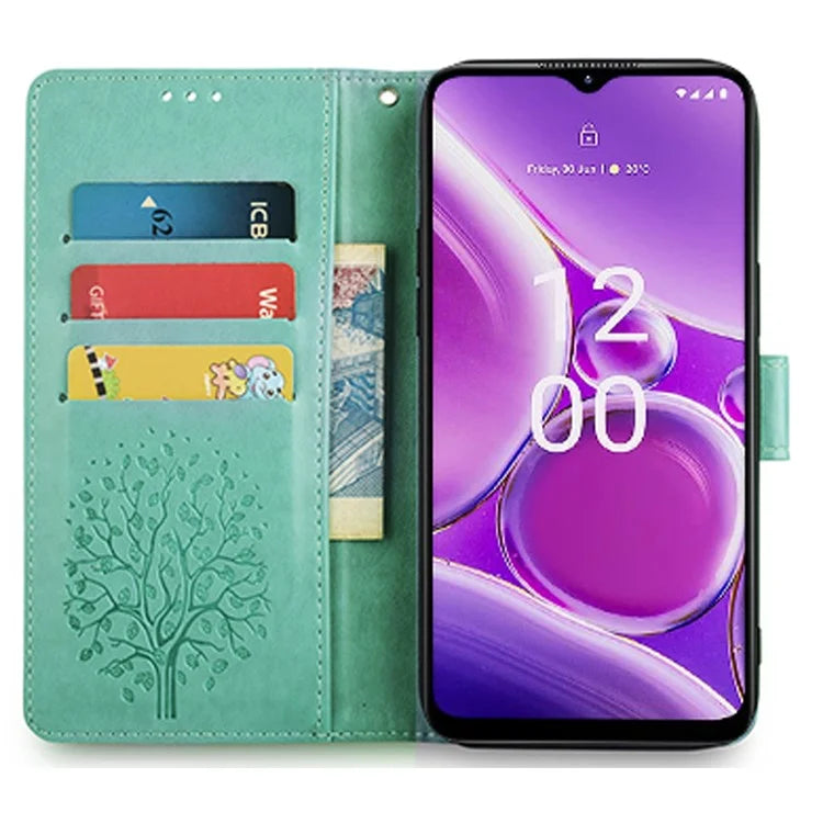 For Nokia G42 Case Scratch-proof Imprinted Deer Tree Pattern Stand Phone Protector