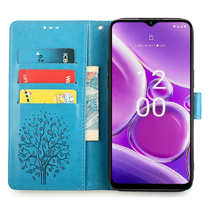 For Nokia G42 Case Scratch-proof Imprinted Deer Tree Pattern Stand Phone Protector