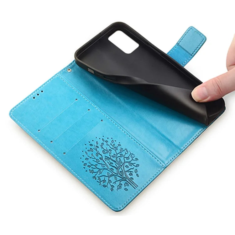 For Nokia G42 Case Scratch-proof Imprinted Deer Tree Pattern Stand Phone Protector