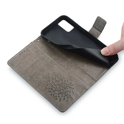 For Nokia G42 Case Scratch-proof Imprinted Deer Tree Pattern Stand Phone Protector