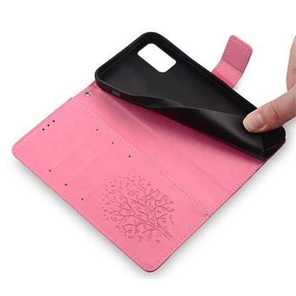 For Nokia G42 Case Scratch-proof Imprinted Deer Tree Pattern Stand Phone Protector