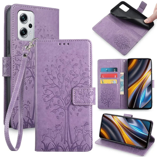 For Xiaomi Redmi Note 11T Pro 5G / Note 11T Pro+ 5G / Poco X4 GT 5G / Redmi K50i 5G Case Anti-drop Leather Phone Shell